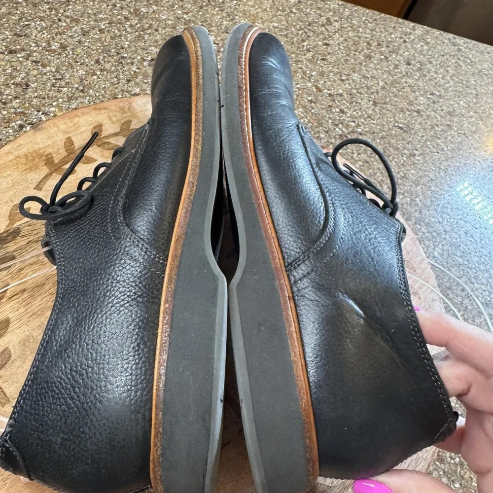 Cole Haan Oxford Shoes Mens 10.5 Black Leather Casual Lace Up Comfort C30690‎